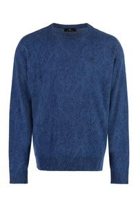 Crew-neck wool sweater